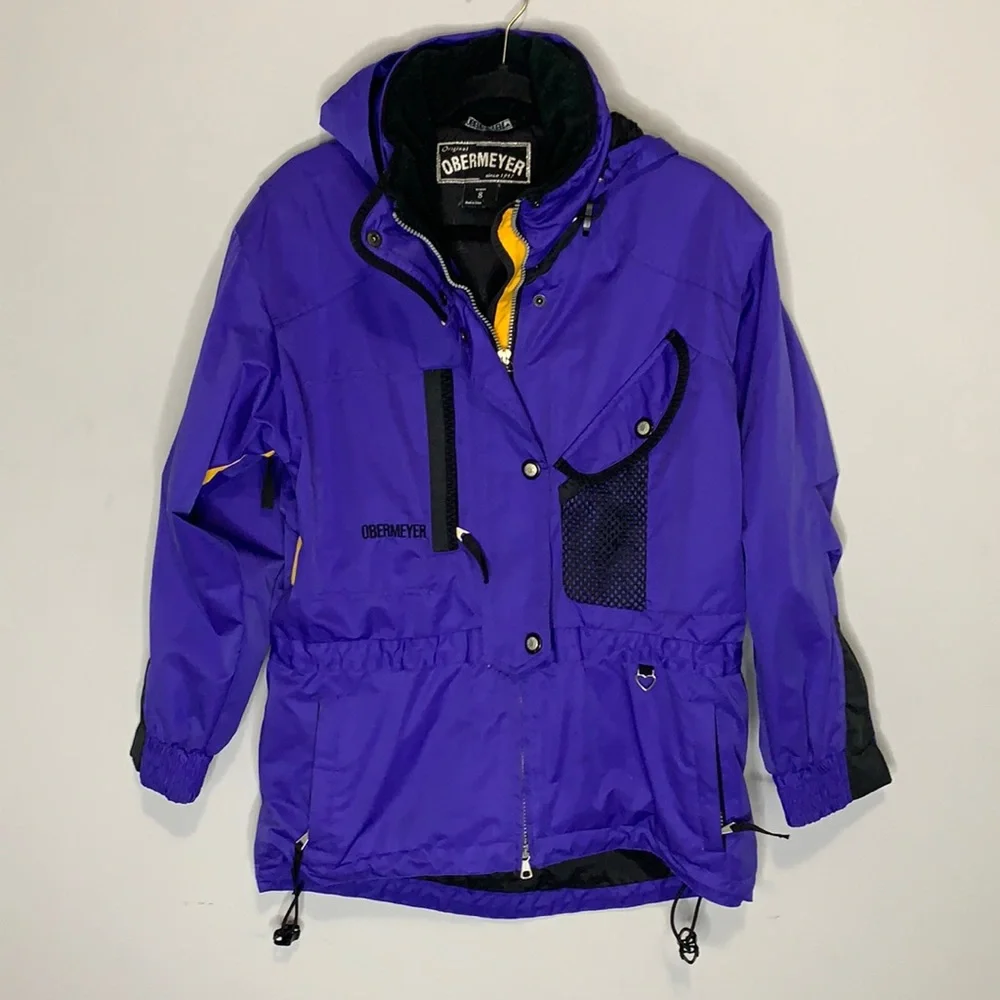 Vintage obermeyer purple ski jacket 8